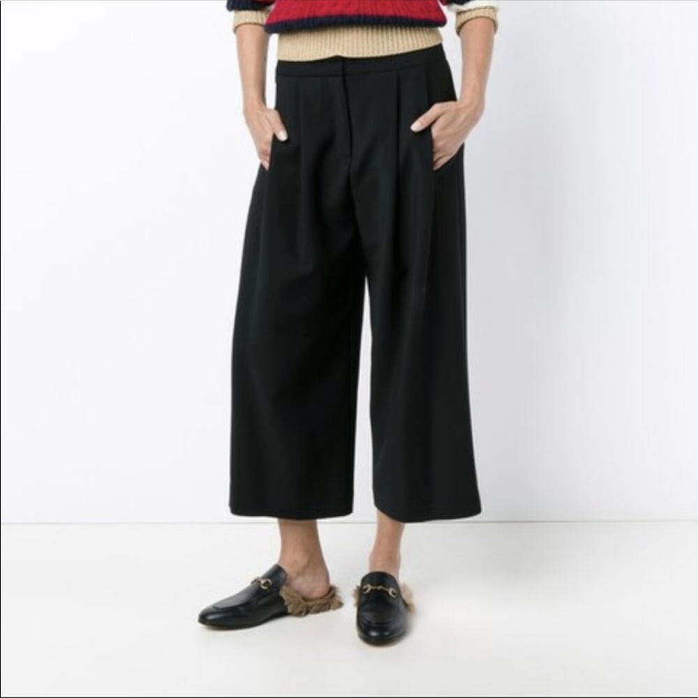 *sold* Adam Lippes cropped wide leg trousers